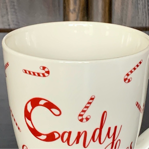 Pfaltzgraff Candy Cane Wishes Ceramic Christmas Mug - Picture 3 of 8